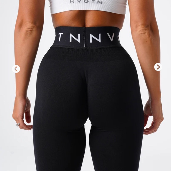 NWT NVGTN Black Sport Seamless Leggings - Picture 3 of 10